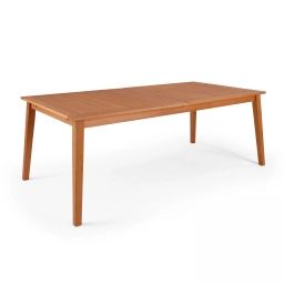 Table de jardin en bois extensible en bois 200-250cm