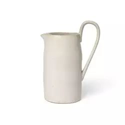Carafe Flow en Céramique, Porcelaine émaillée – Couleur Blanc – 15 x 22.89 x 22 cm
