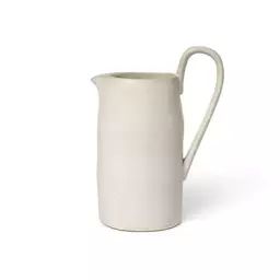 Carafe Flow en Céramique, Porcelaine émaillée – Couleur Blanc – 15 x 22.89 x 22 cm