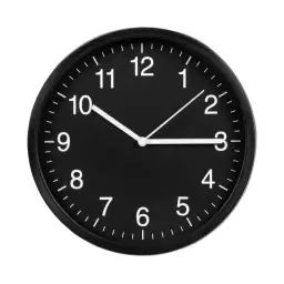 Horloge Ø 20 cm HOUR 4 Noir