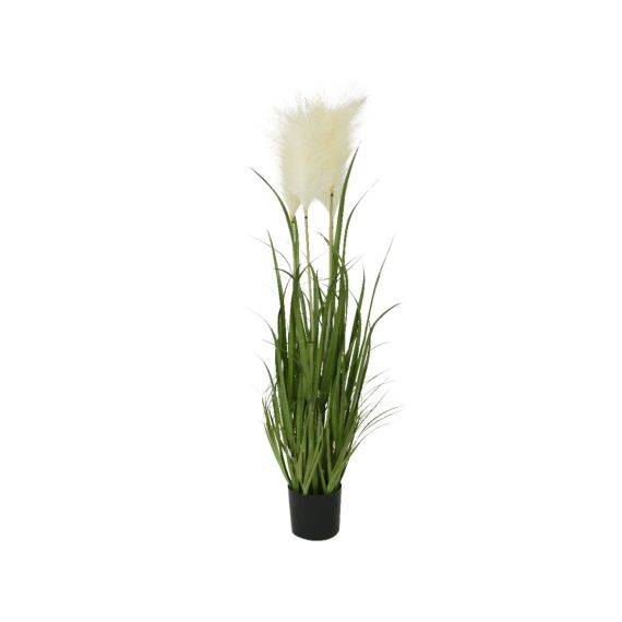 Plante Artificielle Herbes Pampas En Pot Plastique – Ø 40 x 100 cm