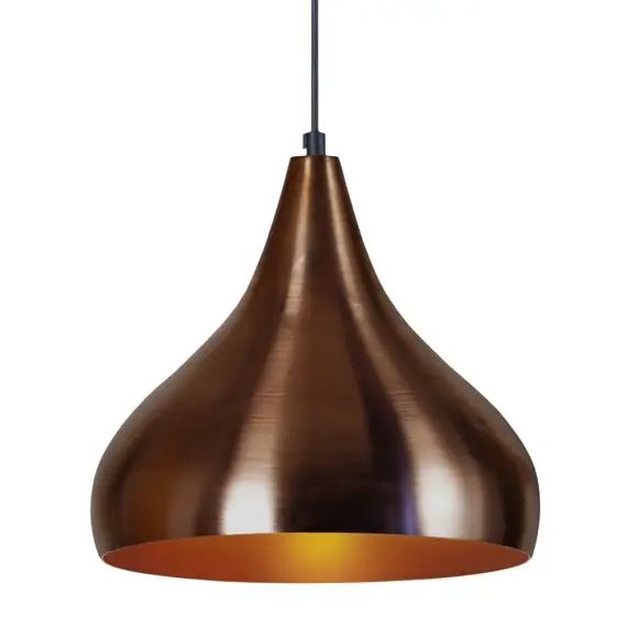 Suspension métal bronze et cuivre