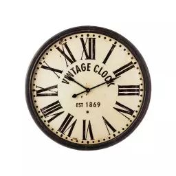 Horloge en métal Vintage Clock – Atmosphera