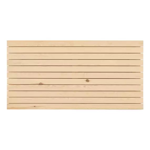 Tête de lit horizontale en bois couleur naturelle 160x80cm