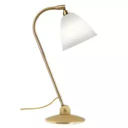 Lampe de table Bestlite en Métal, Laiton – Couleur Blanc – 200 x 47.62 x 50 cm – Designer Robert Dudley Best