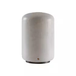 Lampe de table Capsule en Pierre, Albâtre – Couleur Blanc – 16 x 16 x 25.2 cm – Designer Foster & Partners