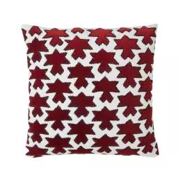 Housse de coussin 40×40 cm Rouge sangria