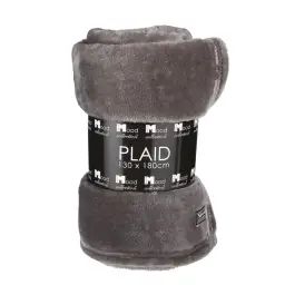 Plaid polaire anthracite 180×130