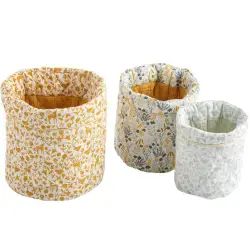 Panières en coton blanc