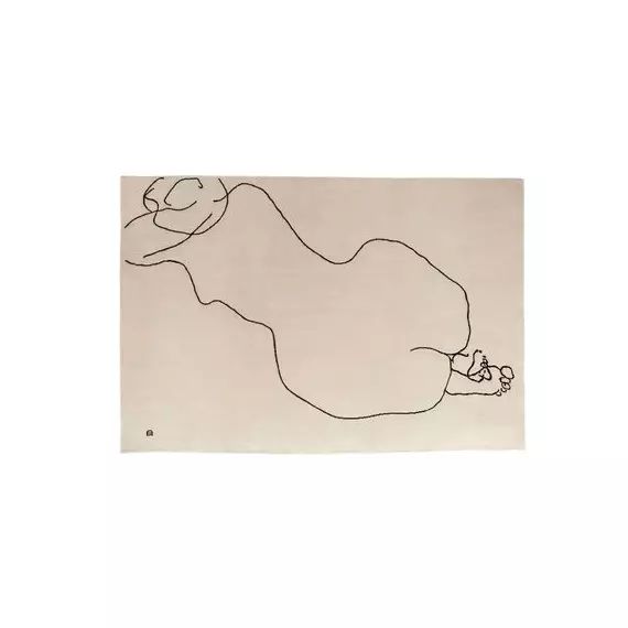 Tapis en Tissu, Laine – Couleur Noir – 293 x 200 x 20 cm – Designer Eduardo Chillida