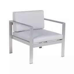 Chaise de jardin gris clair