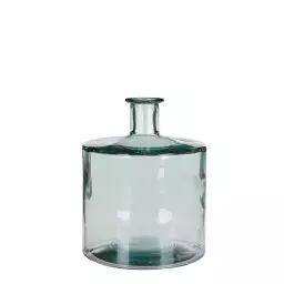 Vase bouteille en verre recyclé H26