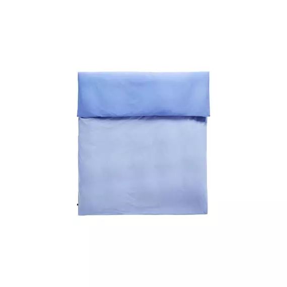 Housse de couette 240 x 220 cm Duo en Tissu, Coton Oeko-tex – Couleur Bleu – 240 x 220 x 1 cm