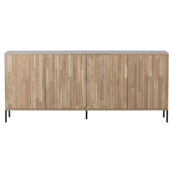 Buffet 4 portes en bois L200cm bois clair