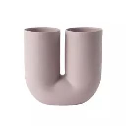 Vase Kink en Céramique – Couleur Rose – 27.4 x 36.34 x 26.3 cm – Designer Earnest Studio