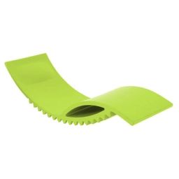 Chaise longue Tic en Plastique, polyéthène recyclable – Couleur Vert – 165 x 65 x 65 cm – Designer Marco Acerbis