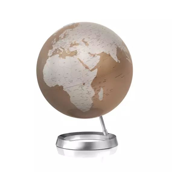 Globe terrestre de design 30 cm  textes en anglais