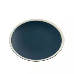Assiette à dessert Sicilia en Céramique, Grès peint et émaillé – Couleur Bleu – 18.17 x 18.17 x 18.17 cm – Designer Sarah Lavoine