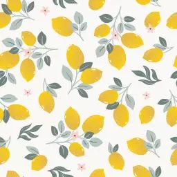 Papier peint lemons jaune