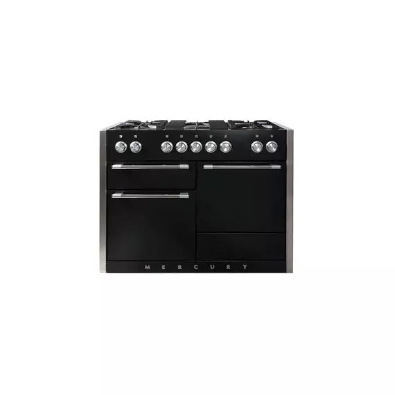 Piano de cuisson Falcon NOIR BRILLANT INOX POLI 120 CM GAZ MCY1200DFGB/-EU