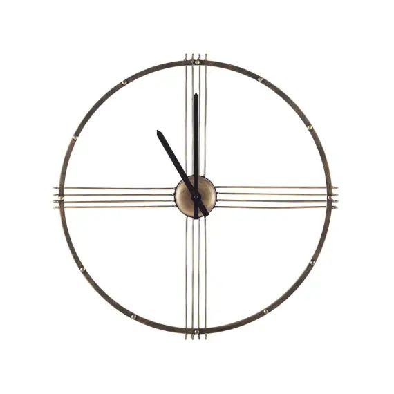 Horloge murale dorée ø 64 cm