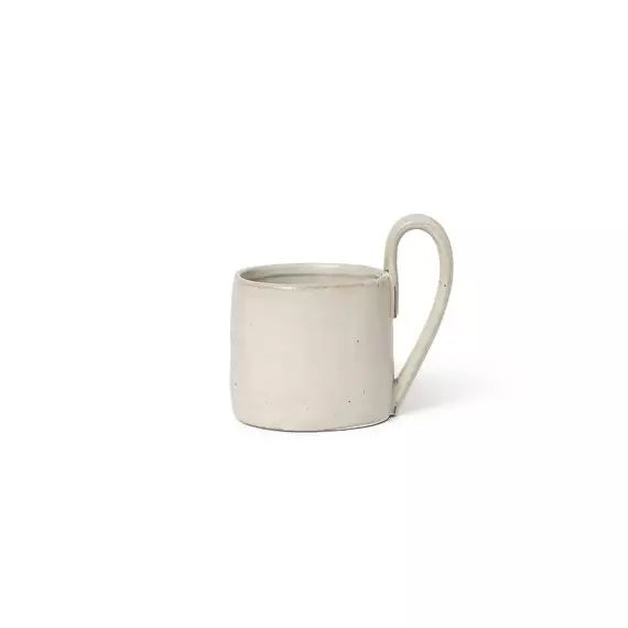 Mug Flow en Céramique, Porcelaine émaillée – Couleur Blanc – 12 x 16.51 x 11 cm
