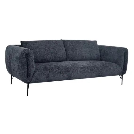 Canapé 3 places en tissu anthracite