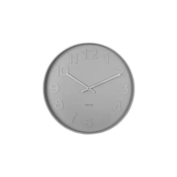 Mr. Grey – Horloge murale ronde ø37,5cm – Couleur – Gris