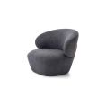 image de fauteuils scandinave Amrita, fauteuil, tissé bouclé texturé gris ardoise