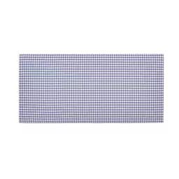 Tête de lit enfants tapissée en vichy bleu 110x52cm