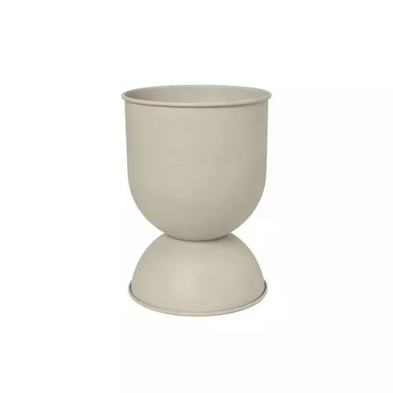 Pot de fleurs Hourglass en Métal, Fer – Couleur Beige – 50 x 50 x 73 cm