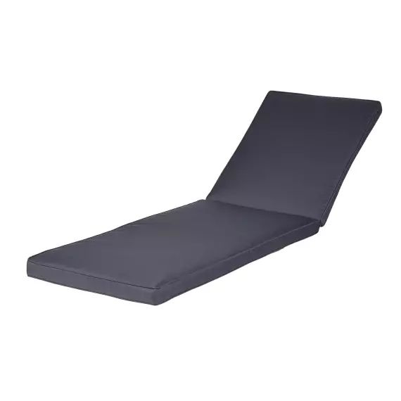 Matelas pour bain de soleil en polyester recyclé gris anthracite