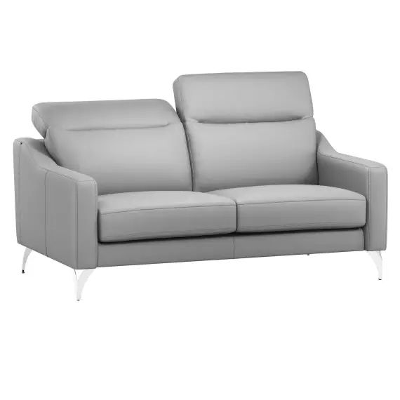 Canapé cuir avec têtières relevables Ben