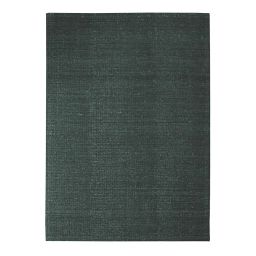 Tapis en laine et coton vert foncé 120×170