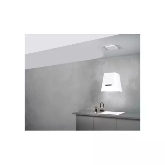 Hotte décorative îlot SILVERLINE ILOT NEAT 50CM BLANC MAT H70250 086
