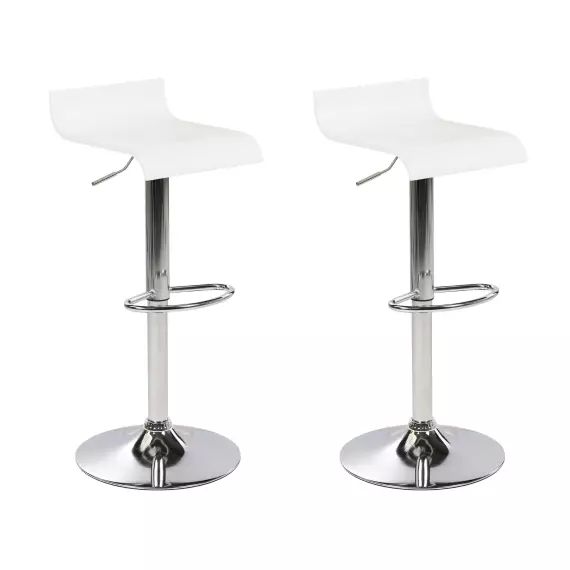 Tabouret de bar blanc