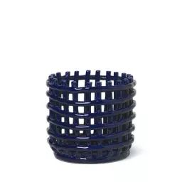 Corbeille Ceramic en Céramique – Couleur Bleu – 19.83 x 19.83 x 14.5 cm – Designer Trine Andersen
