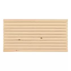 Tête de lit horizontale en bois couleur naturelle 200x80cm