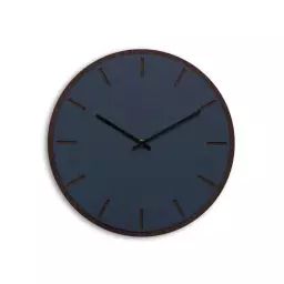 Horloge murale en linoléum bleu D38cm