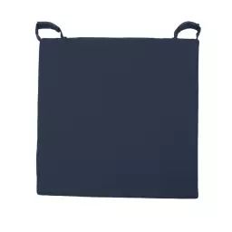 Galette de chaise Joy, bleu nuit l.40 x H.4 cm