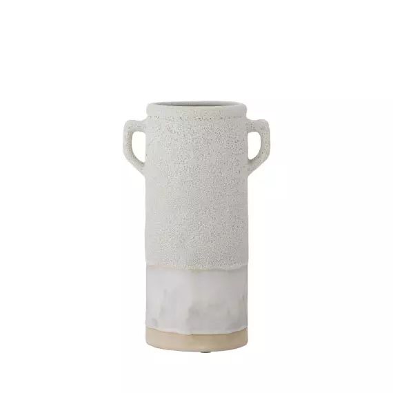 Vase en céramique H32cm ecru