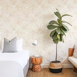 Papier peint vinyle adhésif palmiers beige 50×300 cm