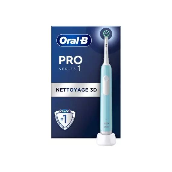 Brosse à dents électrique ORAL-B Pro 1 Bleue Cross Action + 1 brossette