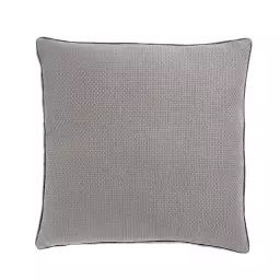 Housse de coussin en coton gris 45 x 45 cm