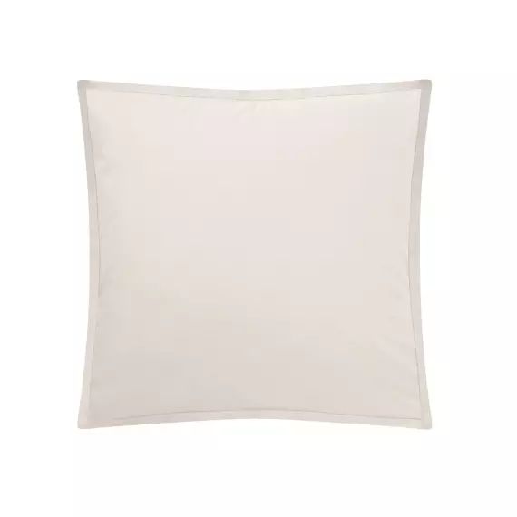 Taie d&rsquo;oreiller en coton beige 65×65