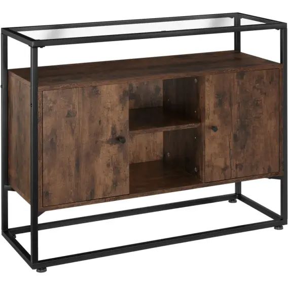Buffet Style Industriel Bois foncé industriel, rustique
