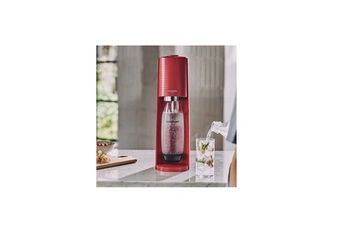 Machine à soda et eau gazeuse Sodastream TERRA Rouge + 1 bouteille compatible Lave Vaisselle