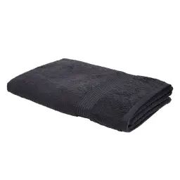 Maxi drap de bain uni en coton anthracite 90×150