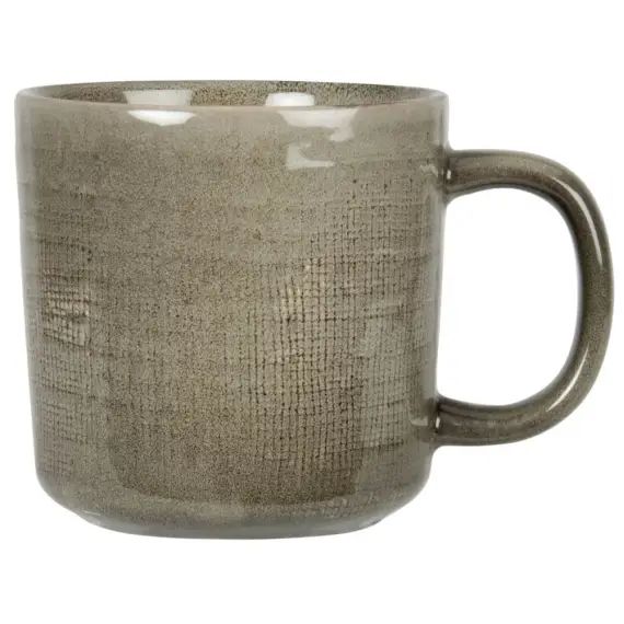 Mug en grès vert kaki
