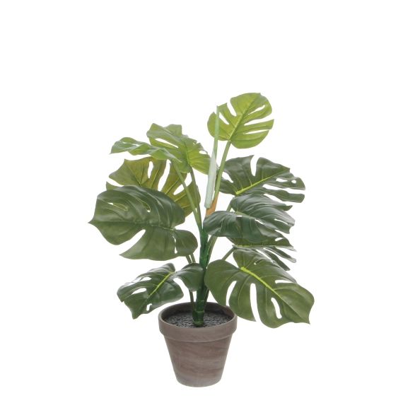 Monstera plante artificielle verte en pot H48